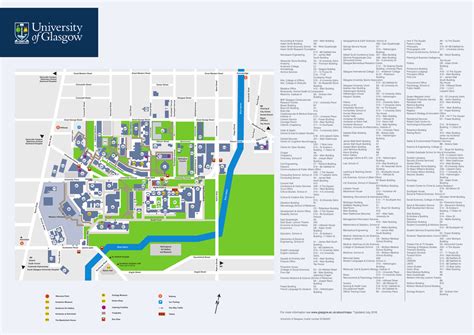 Campus Map University Of Glasgow
