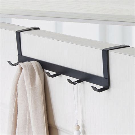 Full thickness 2mm durable sus304 stainless steel, not easy to rust and easy to clean. Over The Door Hook, 5 Hook Organizer Rack Heavy Duty Door ...