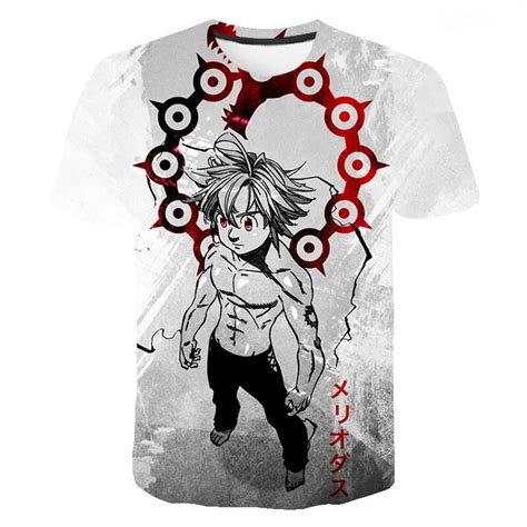 2021 New Anime The Seven Deadly Sins 3d Printed T Shirt Fashion