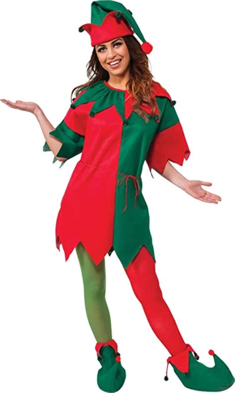 Santa S Helper Elf Tunic Complete Adult Costume Size Standard Rubies