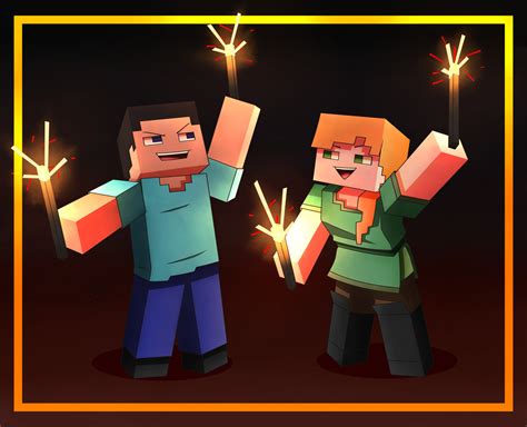 Artstation Minecraft Happy New Year 2022