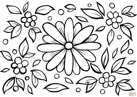 Flowers Coloring Page Free Printable Coloring Pages Free Coloring