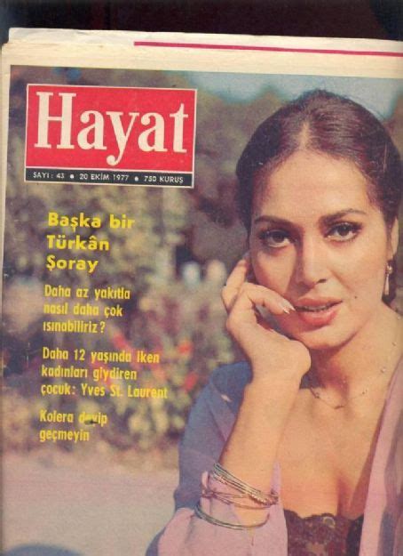 Türkan Soray Hayat Magazine 20 October 1977 Cover Photo Turkey