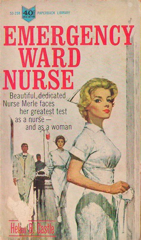 Emergency Ward Nurse Vintage Nurse Nurse Art Pulp Fiction Novel