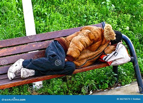 Sleeping Homeless Man Editorial Stock Photo Image 36276573