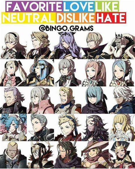 Fire Emblem Fates Characters List 1 Template By Noonanzer On Deviantart