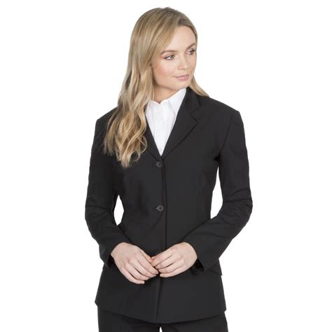 Ladies Womens Plain Formal Tailored Blazer Jacket Officewear Workwear