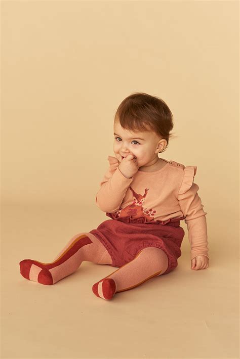 Soft Gallery X Mp Denmark Junior And Baby Girl Tights Rose Down Maillot