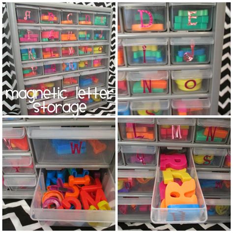 Pink Polka Dots And Pre K Magnetic Letter Storage Classroom Hacks