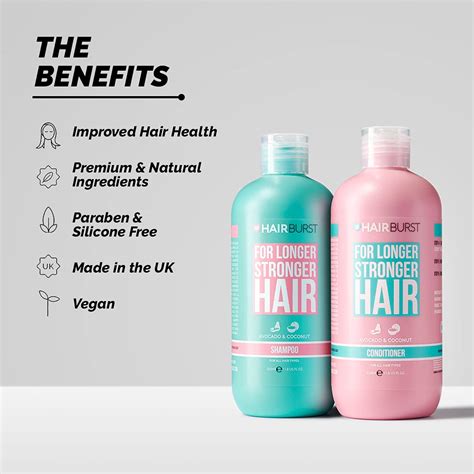 hairburst shampoo conditioner and chewable vitamin bundle all natural hair growth for longer