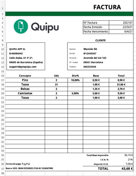 Programa De Facturación Gratis En Excel