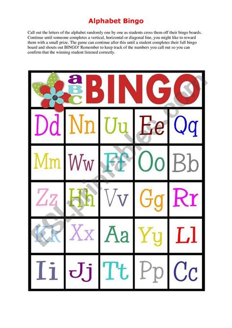 Alphabet Bingo Worksheets Abc Bingo Dot Marker Alphabet Activities By