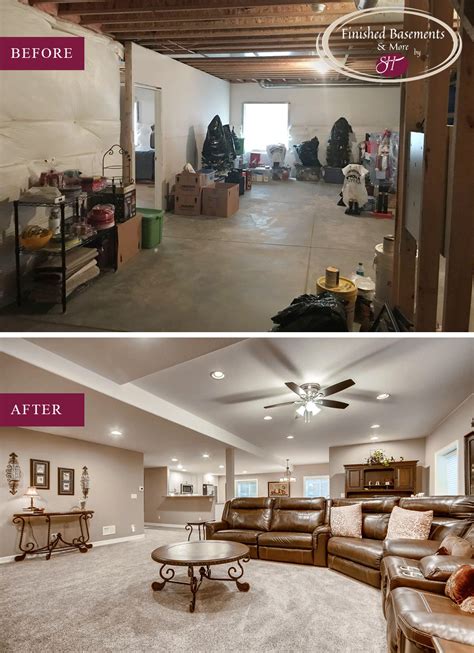 Basement Remodel Before And After Photos Openbasement