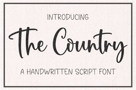 The Country Font Free Download Freefontdl