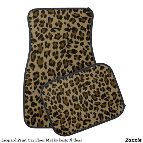 Leopard Print Car Floor Mat Car Floor Mats Orange Leopard Print