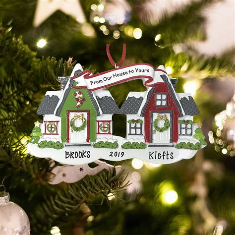 neighbors house personalized ornament