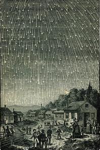 The first great meteor storm in the modern era was the leonids of november 1833. MEGAPHONE ADV: 13/11/1833 - A Grande Chuva de Meteoros e ...