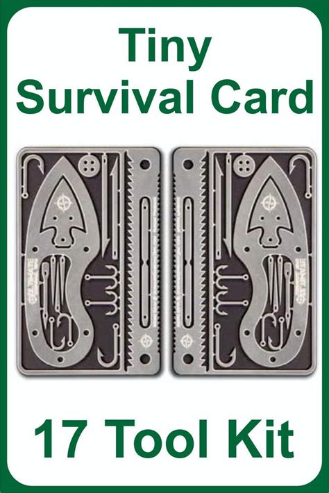 Tiny Survival Card 17 Tool Kit Unique Gadgets Trend In 2022