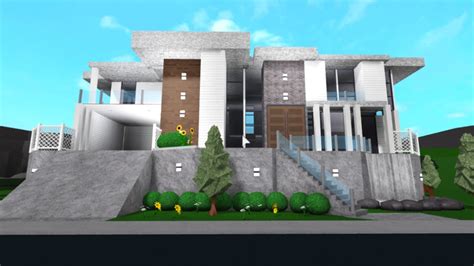 Roblox Bloxburg Modern Mansion Youtube Images And Photos Finder