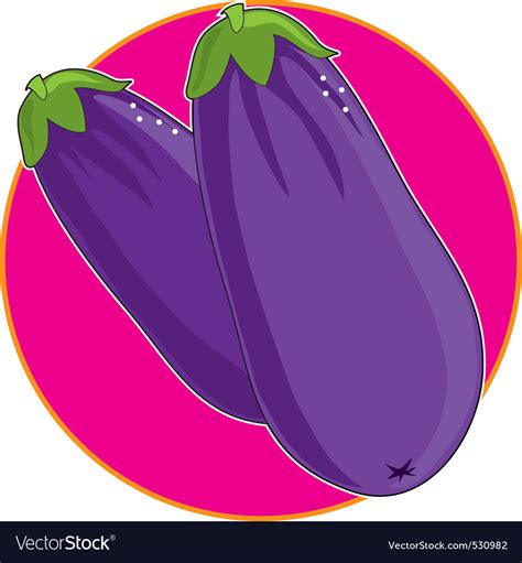 Eggplant Graphic Royalty Free Vector Image Vectorstock