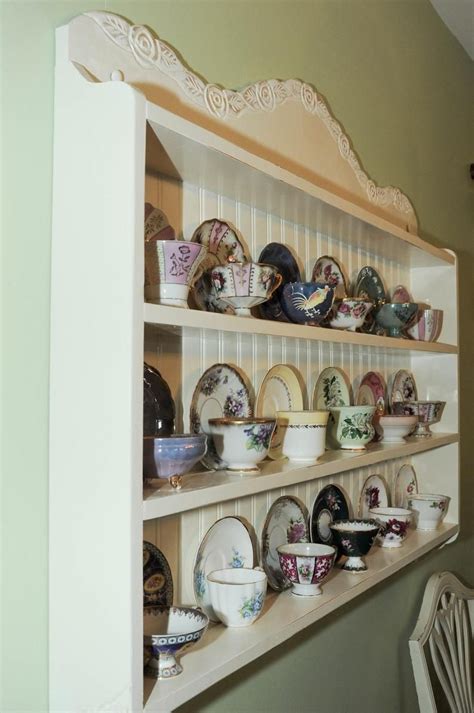 Teacup Shelf Collectors Shelf Display Shelf Teacup Rack Etsy Tea