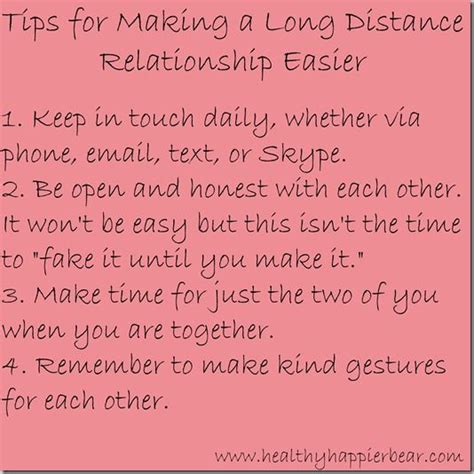 Tips For Making A Long Distance Relationship Easier Long