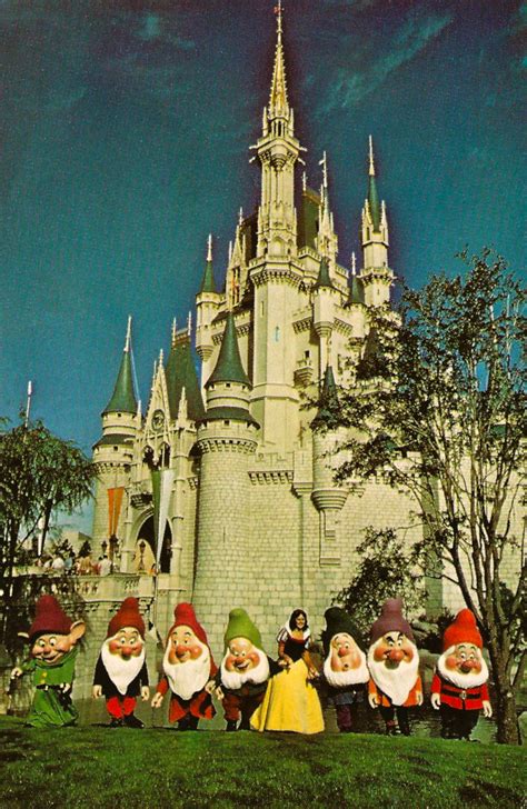 My Favorite Disney Postcards Snow White And The Seven Dwarfs At Walt