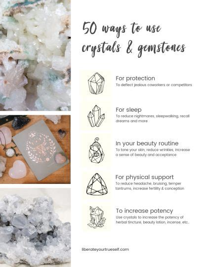 50 Ways To Use Crystals Liberate Your True Self