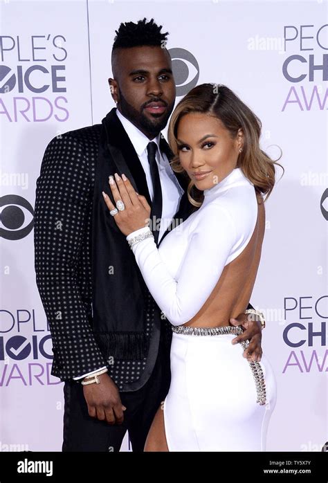 From Left Singer Jason Derulo And Actress Daphne Joy Arrive For The