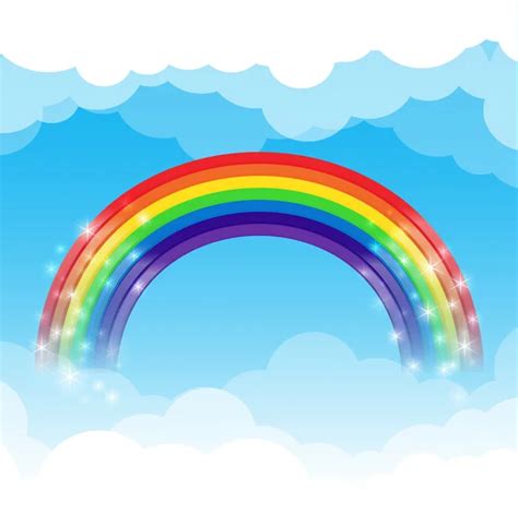 Rainbow Cloud Vector Art Stock Images Depositphotos