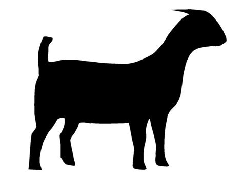 Download Boer Goat Silhouette | Clipart Panda - Free Clipart Images ...