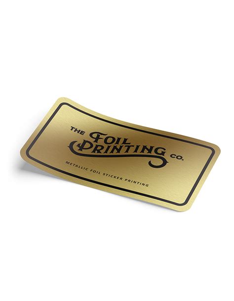 Metallic Gold Foil Sticker Printing With A Quick Turnaround