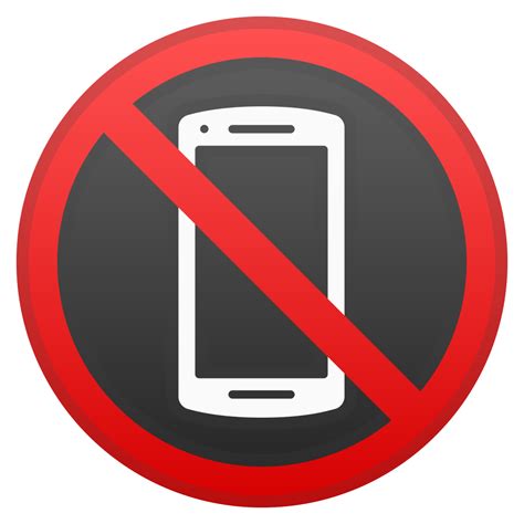No mobile phones Icon | Noto Emoji Symbols Iconset | Google png image