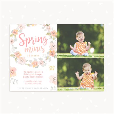 Spring Mini Sessions Template Strawberry Kit