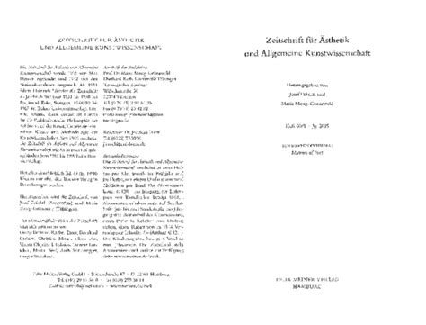 Arno görgen*, rudolf inderst** und eugen pfister im gespräch mit daniel martin feige***. (PDF) Rezension zu Dominic McIver Lopes, Beyond Art" (zus ...