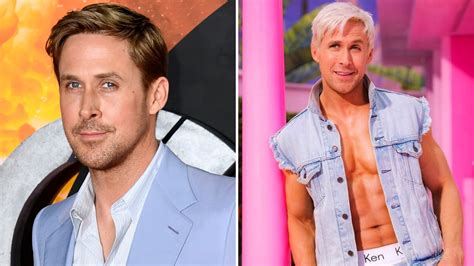 Meet Ken Barbie Star Ryan Gosling Bares His Chiseled Chest Daily Mail
