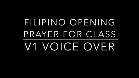 Filipino Opening Prayer For Class Filipino Opening Prayer For School
