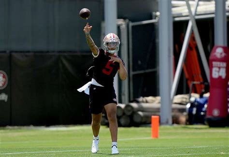 Ready To Work 49ers Qb Trey Lance Makes His Nfl Practice Debut