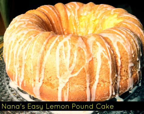Tooth pick test inserted should come out clean. Nana's Easy Lemon Pound Cake - Aunt Bee's Recipes