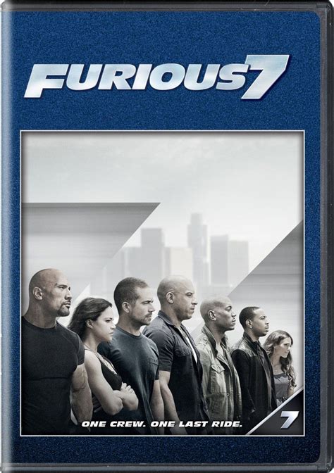 Furious 7 Dvd 2015 Vin Diesel Paul Walker Dwayne Johnson Movie