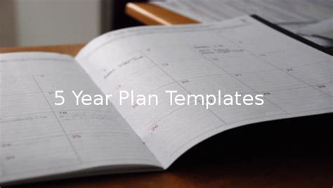 year plan templates  sample  format