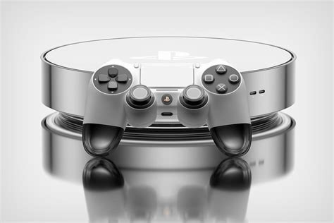 Playstation 5 Pro Edition Concept Looks Like A Shiny Roomba Shaped