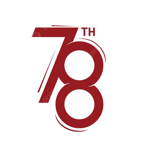 Diseño De Logotipo 78 Con Color Rojo Png 78 Número Diseño Png Y