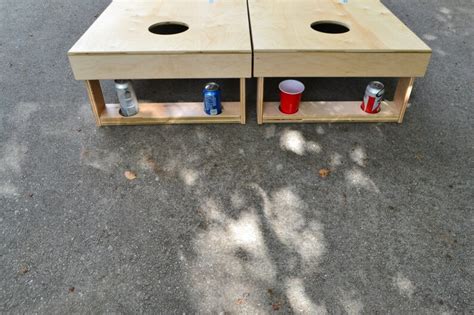 Add Cup Holders On Full Size Stained Cornhole Boards Must Be Etsy
