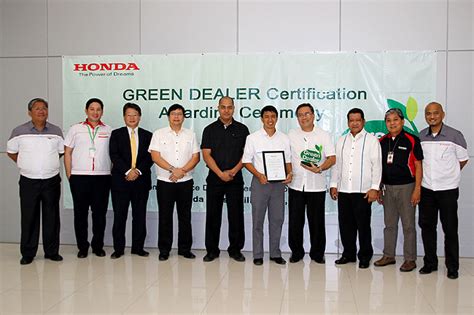Honda Ph Names Certified Good Green Dealers