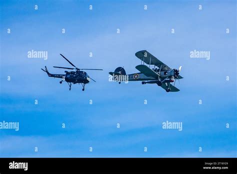 The Fly Navy Heritage Trust historic flight of a mark 1 Fairey