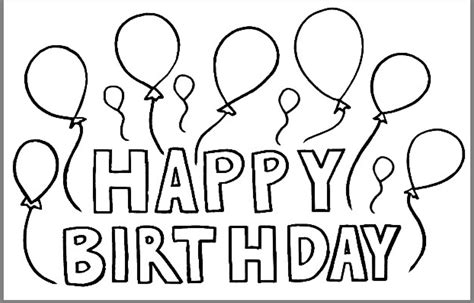 Happy Birthday Cutouts Printable