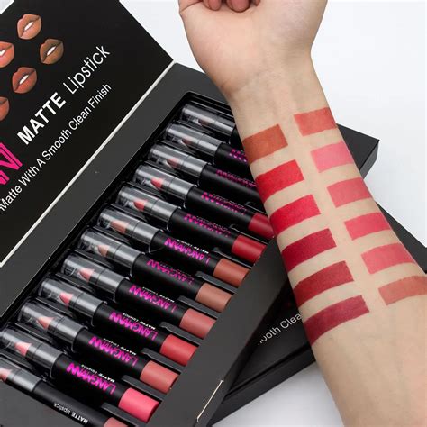 Buy 12pcs Makeup Matte Waterproof Lipstick Sexy Pen