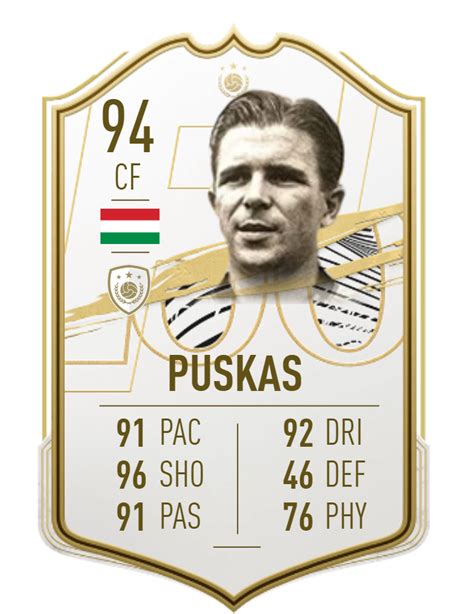 Bundesliga, that will be available in the game. Ferenc Puskás - FIFA 21 Icon Player