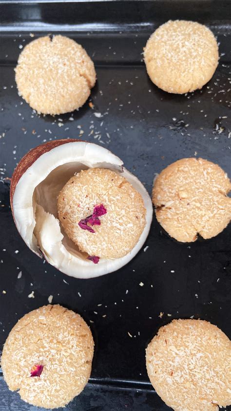 Eggless Whole Wheat Coconut Cookies Recipe Shellyfoodspot